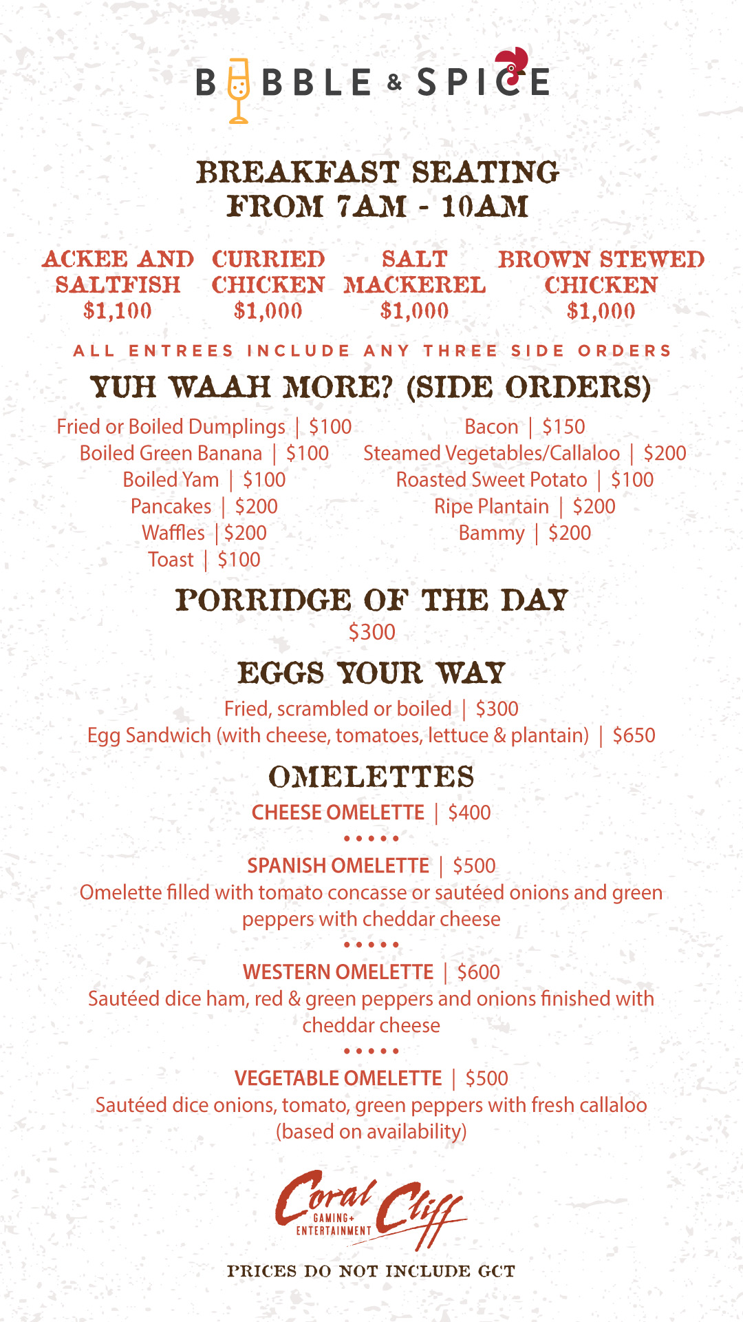 Coral Cliff Dining + Bar